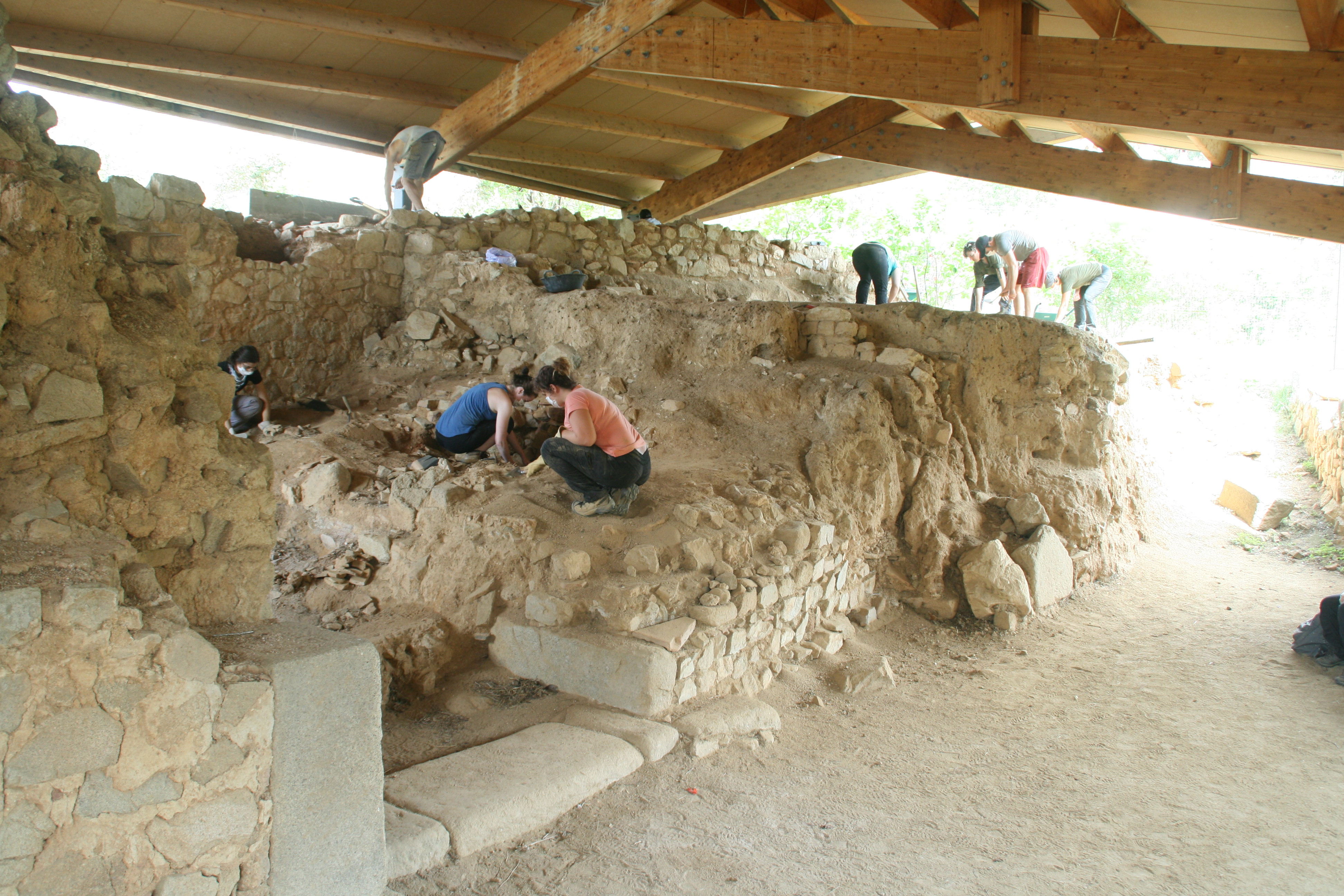 Excavations in Spain; ancient Roman site Ilduro